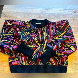 FARM RIO
Printed Bateau Neckline Sweater XS